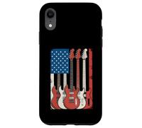 Guitares drapeau américain Musicien patriotique Coque pour iPhone XR