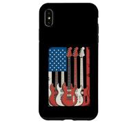 Guitares drapeau américain Musicien patriotique Coque pour iPhone XS Max