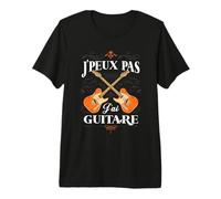 Guitares Drôle J'peux Pas J'Ai Guitare T-Shirt Haut de Gamme