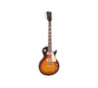 Guitares électriques VINTAGE GUITARS V100 FLAME ICE TEA LP