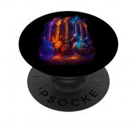 Guitares guitaristes Musique Life Funny Rock Concert Festival PopSockets PopGrip Adhésif