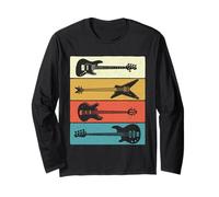 Guitares rétro vintage - Basse guitare amateur de musique Bassist Manche Longue