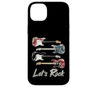 Guitares Vintage Let's Rock, Guitariste Rock'n Roll, Groupe de Rock Coque pour iPhone 14 Plus