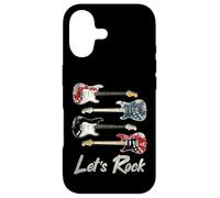 Guitares Vintage Let's Rock, Guitariste Rock'n Roll, Groupe de Rock Coque pour iPhone 17