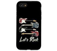 Guitares Vintage Let's Rock, Guitariste Rock'n Roll, Groupe de Rock Coque pour iPhone SE (2020) / 7/8