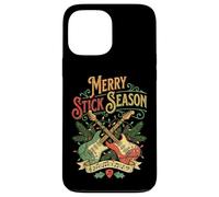 Guitarist Christmas Funny Merry Stick Season Guitare électrique Coque pour iPhone 13 Pro Max