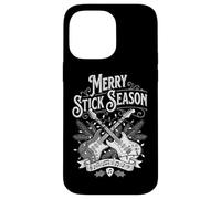 Guitarist Christmas Funny Merry Stick Season Guitare électrique Coque pour iPhone 14 Pro Max
