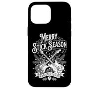 Guitarist Christmas Funny Merry Stick Season Guitare électrique Coque pour iPhone 16 Pro Max