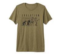 Guitarist Evolution Drôle Guitare Électrique Joueur Musicien T-Shirt Haut de Gamme