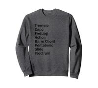 Guitarist Lead Guitar Band Electric Player Words Vocabulaire Sweatshirt