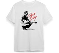 Guitarist T T-Shirts à Manches Courtes Chu%CK Best Pop BER%ry Rock Art Black Tee Classic Merch Gift Top Trend Vintage Style Music Cotton for Men and Women(Small)