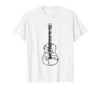 Guitariste Acoustic Guitarist Rock Instruments de Musique T-Shirt Graphique avec Valeur