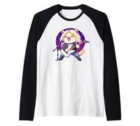 Guitariste Chat 80s Hair Glam Heavy Metal Rock Musicien Manche Raglan