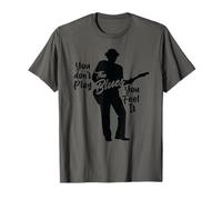 Guitariste de Bluesman - Vous ne jouez pas le blues, vous le ressentez T-Shirt