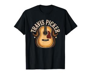 Guitariste Fingerstyle Picking Travis Country Blues T-Shirt