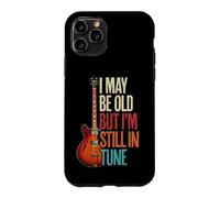 Guitariste Humour I May Be Old But I'm Still in Tune Coque pour iPhone 11 Pro