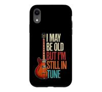 Guitariste Humour I May Be Old But I'm Still in Tune Coque pour iPhone XR