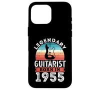 Guitariste légendaire né en 1955 Cadeau 70e Anniversaire Guitare Coque pour iPhone 16 Pro Max