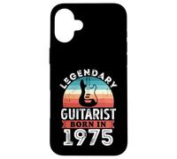 Guitariste légendaire né en 1975 Cadeau 50e Anniversaire Guitare Coque pour iPhone 16 Plus
