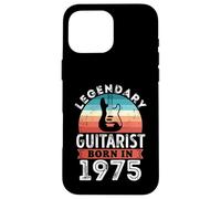 Guitariste légendaire né en 1975 Cadeau 50e Anniversaire Guitare Coque pour iPhone 16 Pro Max