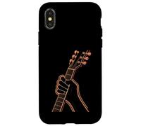 Guitariste Main sur Touche Electrique Rock Blues Coque pour iPhone X/XS