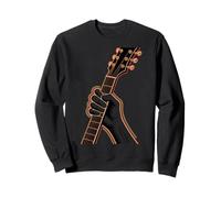 Guitariste Main sur Touche Electrique Rock Blues Sweatshirt
