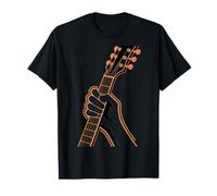 Guitariste Main sur Touche Electrique Rock Blues T-Shirt