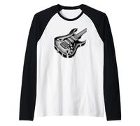 Guitariste Musicien Love Heavy Metal Rock Music Manche Raglan