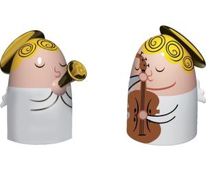 Guitariste & Trumpeter Figurines en porcelaine AMGI26SET 1 Alessi - 8003299966806