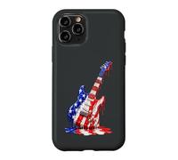 Guitaristes E-Guitare Drip-Painting-Art électrique-Guitare Coque pour iPhone 11 Pro