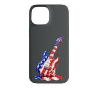 Guitaristes E-Guitare Drip-Painting-Art électrique-Guitare Coque pour iPhone 15