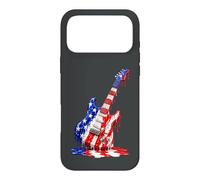 Guitaristes E-Guitare Drip-Painting-Art électrique-Guitare Coque pour iPhone 17 Pro Max