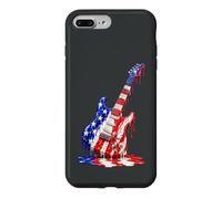 Guitaristes E-Guitare Drip-Painting-Art électrique-Guitare Coque pour iPhone 7 Plus/8 Plus