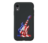 Guitaristes E-Guitare Drip-Painting-Art électrique-Guitare Coque pour iPhone XR