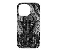 Guitaristes E-Guitare Gothic-Wave Music électrique-Guitare Coque pour iPhone 14 Pro Max