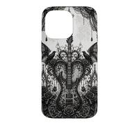 Guitaristes E-Guitare Gothic-Wave Music électrique-Guitare Coque pour iPhone 14 Pro Max