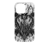 Guitaristes E-Guitare Gothic-Wave Music électrique-Guitare Coque pour iPhone 14 Pro Max