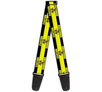 Guitars GS-W32954 Sangle de guitare avec boucle Noir/jaune