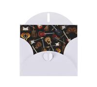 Guitars Printing Carte de vœux en papier nacré avec enveloppes Inscription « Thinking of You » 10,2 x 15,2 cm