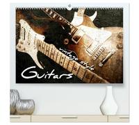 GUITARS Vintage Style (High Quality Premium Wall Calendar 2026 DIN A2 landscape),CALVENDO 12 Month Wall Calendar: Vintage photos of electric guitars and electric basses