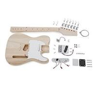 Guitarworks, Kit de Guitare Électrique à Pan Coupé à Assembler, Corps en Frêne Bois