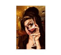 GUITDW Poster sur toile de la chanteuse Amy Winehouse - Décoration murale pour salon, chambre à coucher - Style sans cadre - 40 x 60 cm