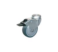 Guitel point M - Roulette Uniroll à oeil pivotante à frein 100 x Ø 75 mm - Portée 60 Kg G