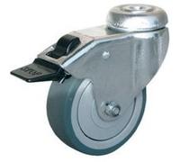 Guitel point M - Roulette Uniroll à oeil pivotante à frein 69 x Ø 50 mm - Portée 40 Kg G