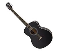 Guitrare Électro-Acoustique d'Étude Gaucher par Gear4music, Noir