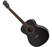 Guitrare Électro-Acoustique d'Étude Gaucher par Gear4music, Noir