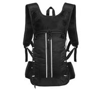 Guittly Petit sac à dos de vélo avec filet pour casque, sac à dos VTT - Ultra léger 330 g/10 l, sac à dos étanche pour homme et femme, sac à dos d'hydratation pour vélo, camping, course à pied, Noir ,