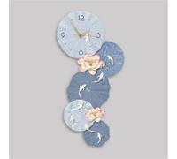 GUIXAN Applique Murale multifonctionnelle Moderne, Horloge Murale créative, idéale pour Le Salon, la Chambre ou l'entrée (Bleu, 80 x 40 cm)