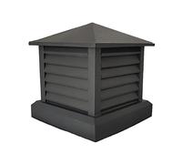 GUIXAN Chapeau de cheminée en Aluminium, cheminée de Villa Anti-fumée et Anti-Pluie, Capot de Ventilation de Toit, Conception à persiennes, Tuyau de cheminée ventilé Anti-refoulement, 45