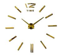 GUIXAN Horloge Murale Ronde 3D en Acrylique, silencieuse et sans tic-tac, Fixation autocollante Facile à réaliser soi-même, idéale pour Le Salon, Le Jardin, la Maison de Campagne et la dé